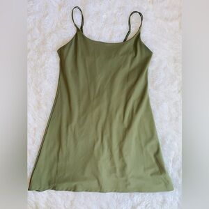 Abercrombie & Fitch Traveller Athleisure Olive Green Mini Dress
